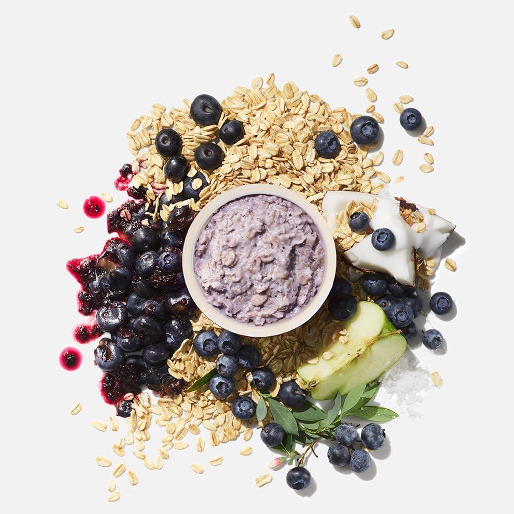 imageMUSH Overnight Oats Vanilla Bean Good Source of Fiber NonGMO Dairy Free Gluten Free 5ozBlueberry