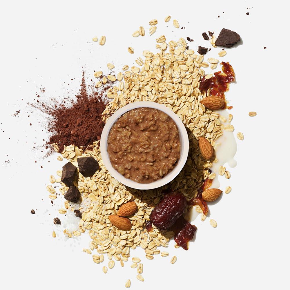 imageMUSH Overnight Oats Vanilla Bean Good Source of Fiber NonGMO Dairy Free Gluten Free 5ozDark Chocolate