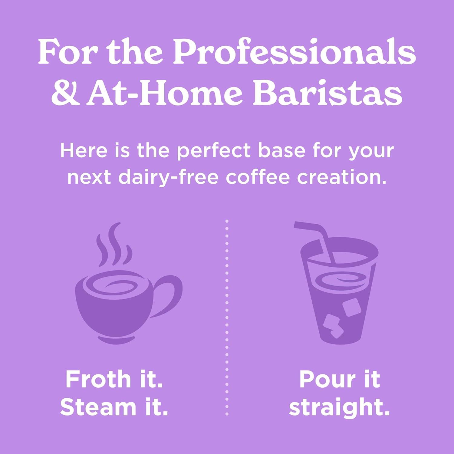 imageCalifia Farms Oat Barista Blend Oat Milk 32 Oz Dairy Free Vegan Plant Based Gluten Free Non GMO Milk Frother Coffee Creamer32 Fl Oz Pack of 1