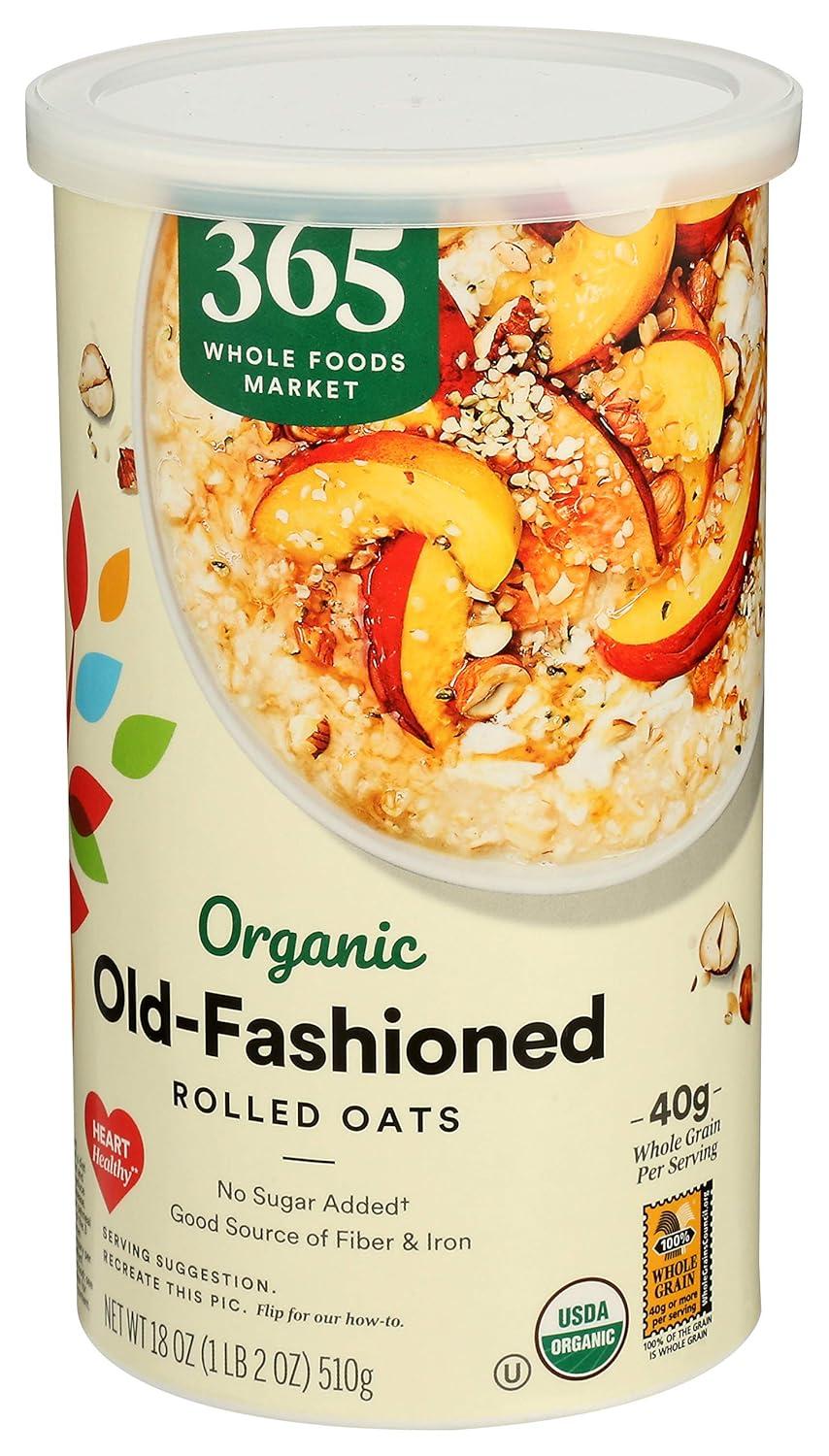 image365 by Whole Foods Market Organic OldFashioned Rolled Oats 42 Ounce18 Ounce Pack of 1