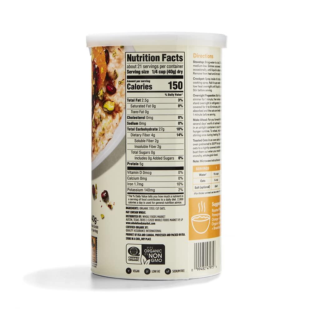 image365 by Whole Foods Market Organic OldFashioned Rolled Oats 42 Ounce30 Ounce Pack of 1