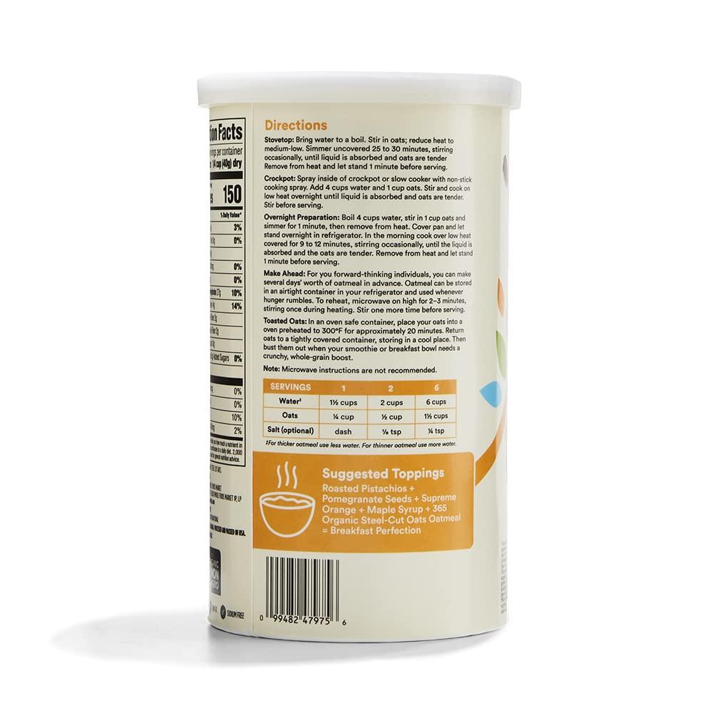 image365 by Whole Foods Market Organic OldFashioned Rolled Oats 42 Ounce30 Ounce Pack of 1