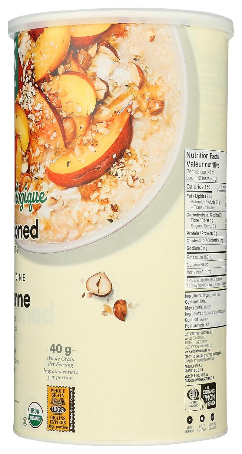 image365 by Whole Foods Market Organic OldFashioned Rolled Oats 42 Ounce42 Ounce Pack of 1