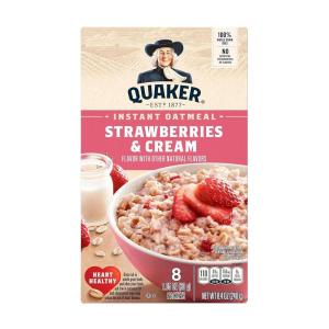 Quaker Oats, Old Fashioned Oats, 18 Oz(Strawberries & Cream)
