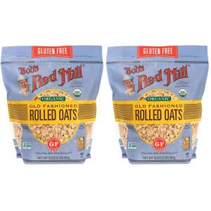 Bob’s Red Mill Gluten Free Organic Old Fashioned Rolled Oats, 32oz (Pack of 1) – Non GMO, Whole Grain, Vegan, Kosher(rolled oats)